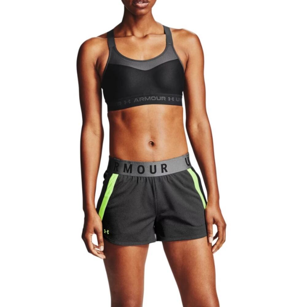 Under Armour Women's Black High Support Armour Crossback Sports Bra Size 38B